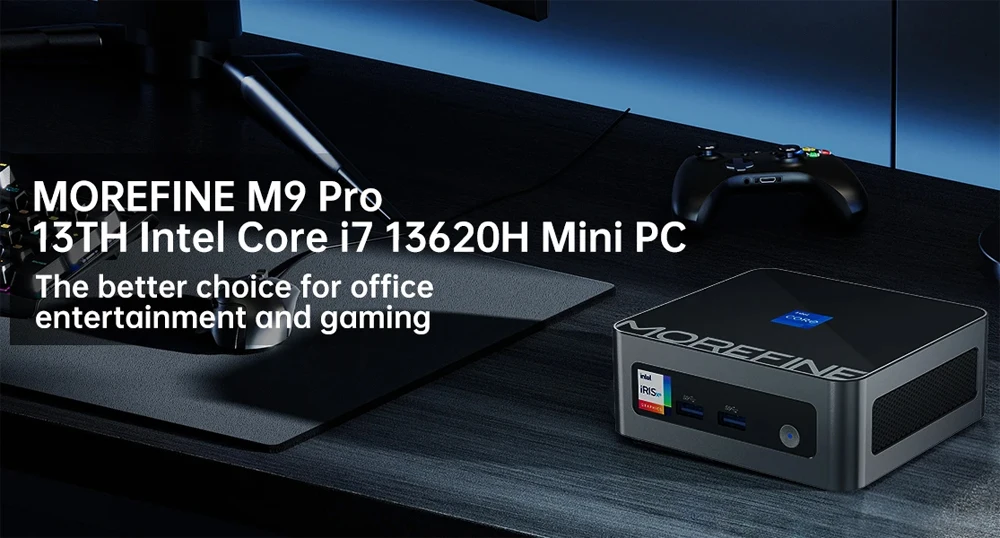 Imagem -05 - Mini Computador pc Morefine m9 Pro Intel Core i7 13620h i5 1340p N100 Nvme Pokect Wi-fi Windows 11 m8 N100 2.5g Rj45