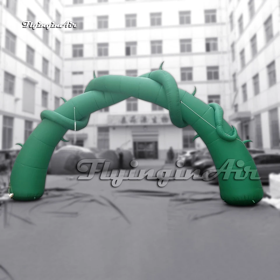 

Зеленый большой надувной багажник на дереве шириной 10 м, входные ворота, воздушный взорванный лес, тематическая арка для мероприятий на открытом воздухе