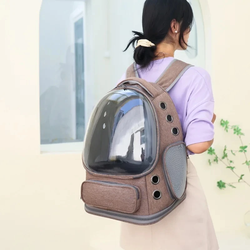 

Transparent Folding Pet Carrier Backpack Travel Tote Cat Carrier Bag Outdoor Shoulder bag Dogs Cats Portable bags
