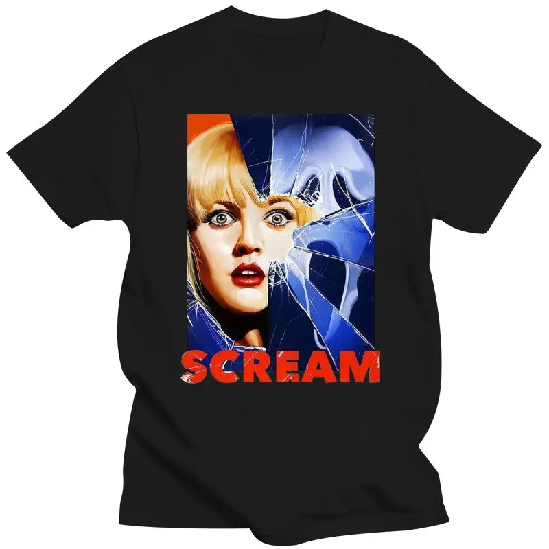 Ropa para hombre Scream Movie Poster camiseta blanca todas las tallas S 4Xl