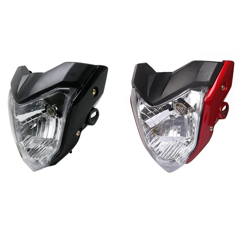 Motorcycle Headlight Head Light Lamp With Bulb Bracket Assembly For Yamaha FZ16 YS150 FZER150 FZER 150 FZ 16 Amber