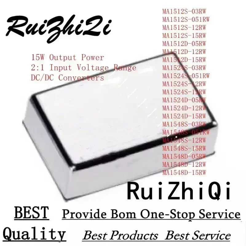 10PCS/LOT MA1548S-03RW MA1548S-051RW MA1548S-12RW MA1548S-15RW MA1548D-05RW MA1548D-12RW MA1548D-15RW 15W 2:1 DC/DC CONVERTERS