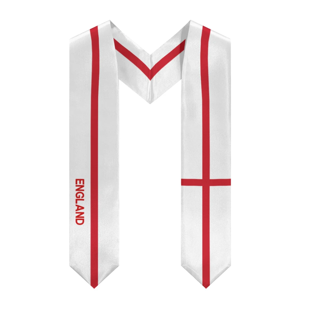 

More design Graduation shawl England & United States Flag Stole Sash Honor Study Aboard International Students