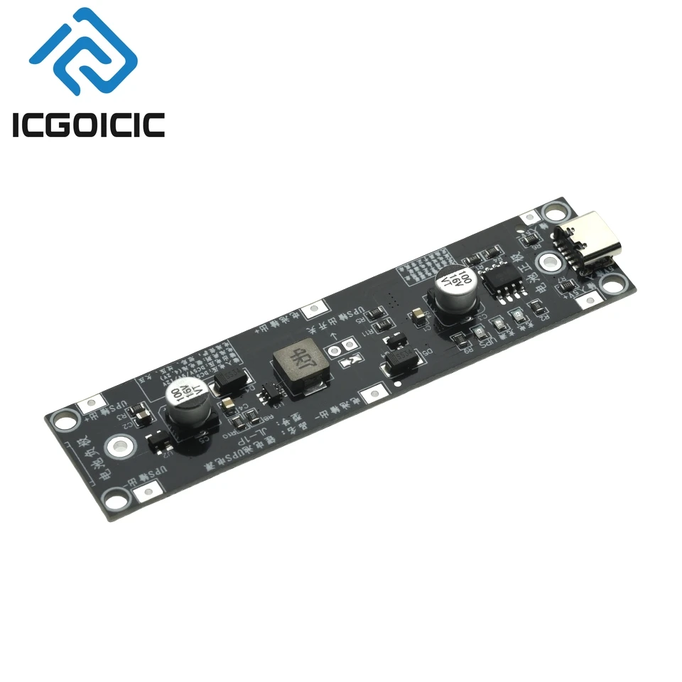 5V/9V/12V Type-C 18650 Boost UPS Module with Simultaneous Charge & Discharge for Raspberry Pi Arduino image 3