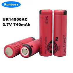 New UR14500AC 740mAh 3.7V For Braun Electric Shaver Cheetah S5 S6 S7 S51 53B 73S 4200 5762 Series Toothbrush Li-ion Flat Battery