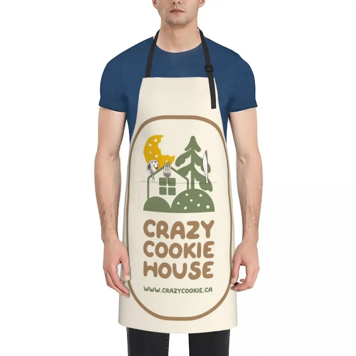 

The Crazy Cookie House Logo Apron japanese woman Hairdressing Apron