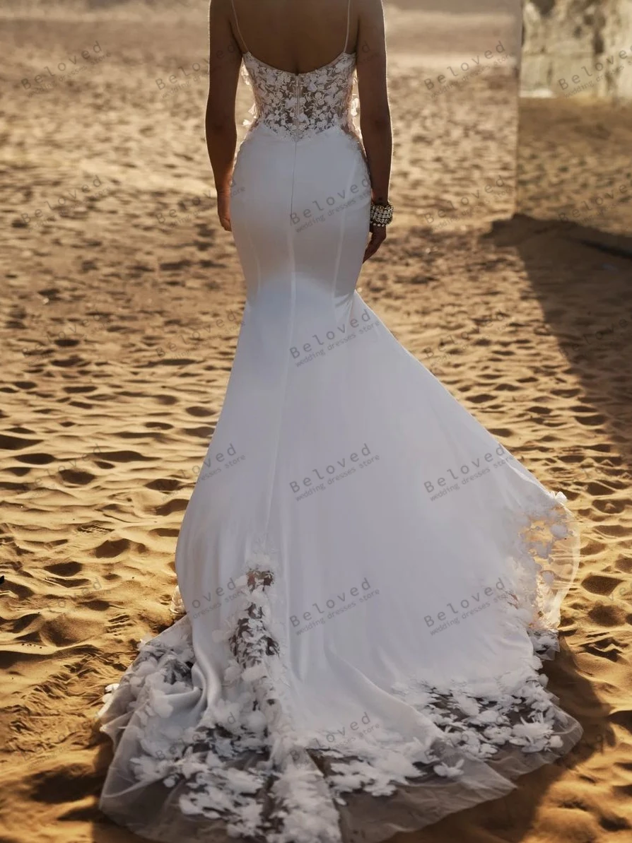 Bohemia Wedding Dresses Graceful Bridal Gowns Sleeveless Robes Sweep Train Glamorous Modern Vestidos De Novia Customized 2025