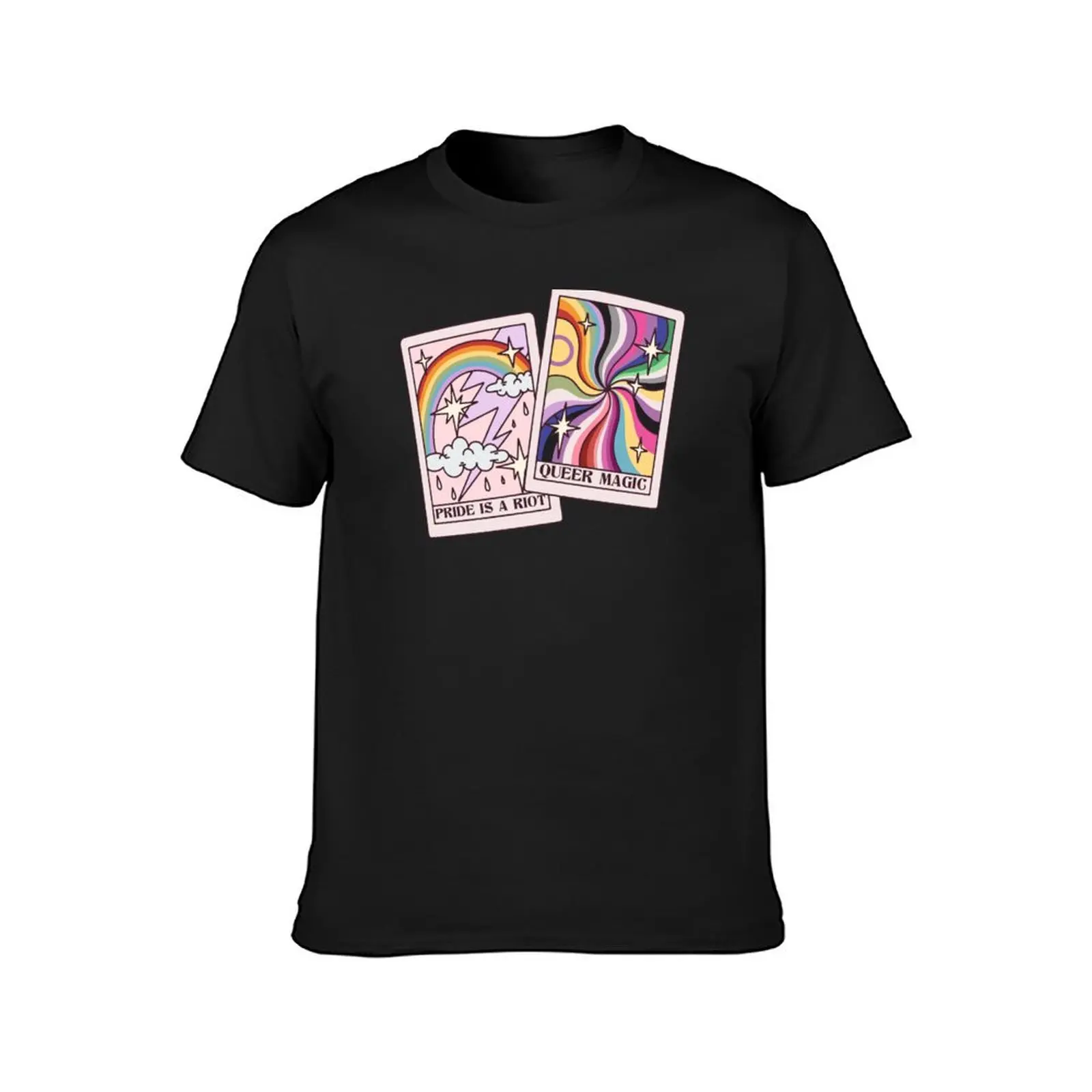 Pride Tarot Cards T-Shirt plain blacks anime clothes mens graphic t-shirts