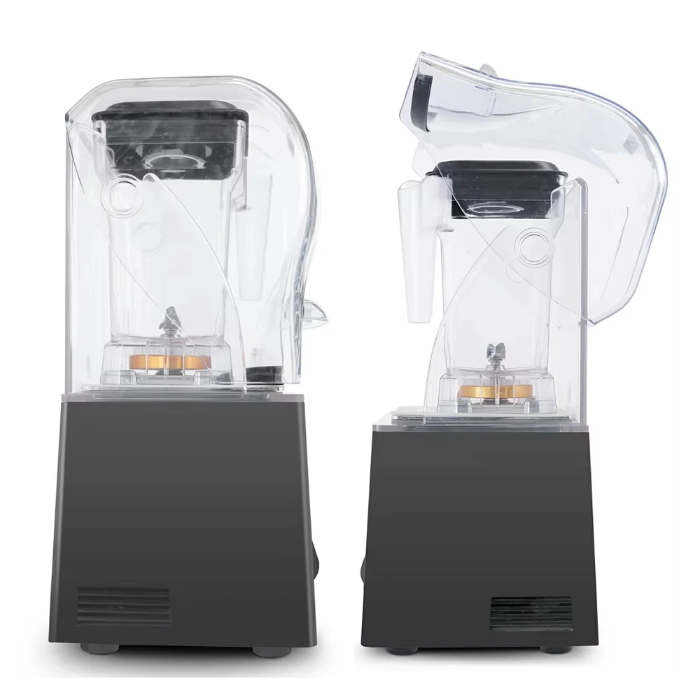 XEOLEO-licuadora eléctrica inteligente comercial, licuadora de alimentos de 2L, máquina de batidos de frutas, interruptor de pared de cocina, cubierta insonorizada para PC