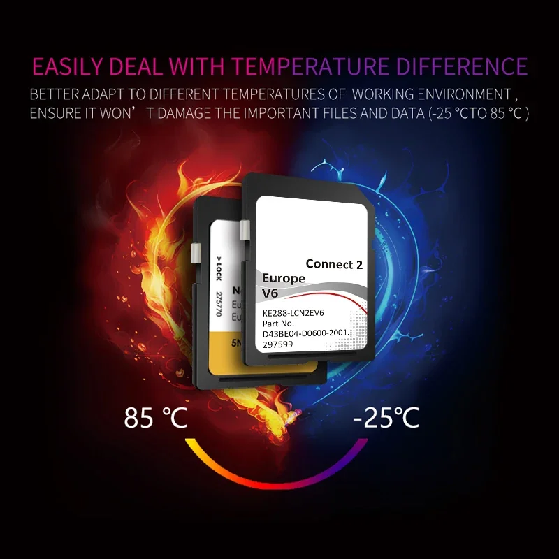 Connect 2 V6 SD Card 2021 2022 Note Juke Leaf Micra E-NV200 Car Map UK EU for Nissan