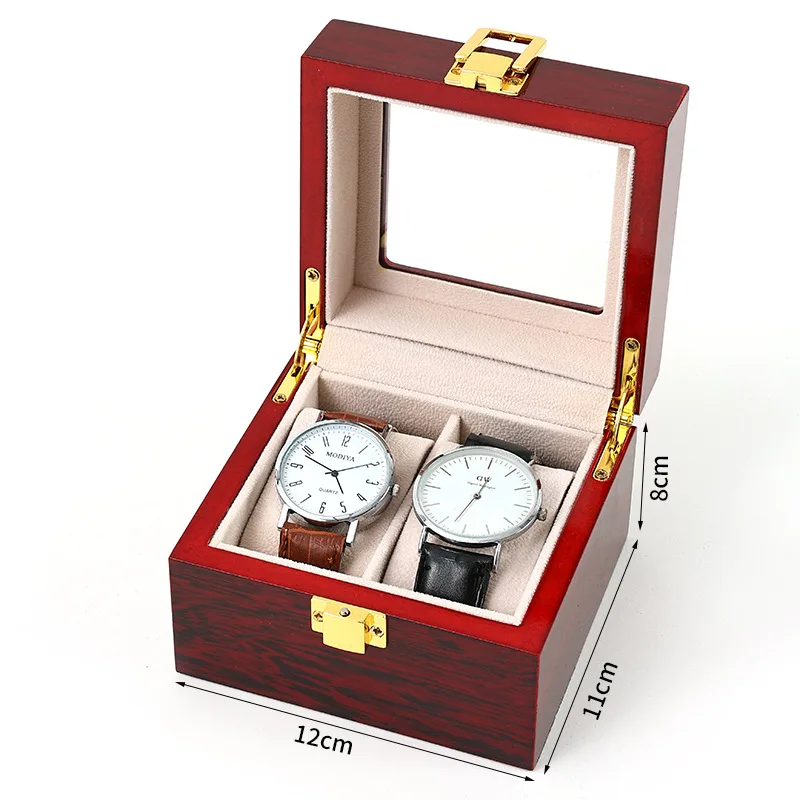 2/3/5/6/10/12 Grids Luxury Wooden Watch Box Watch Organizers  Wood Holder Boxes for Men Women Watches Jewelry Display