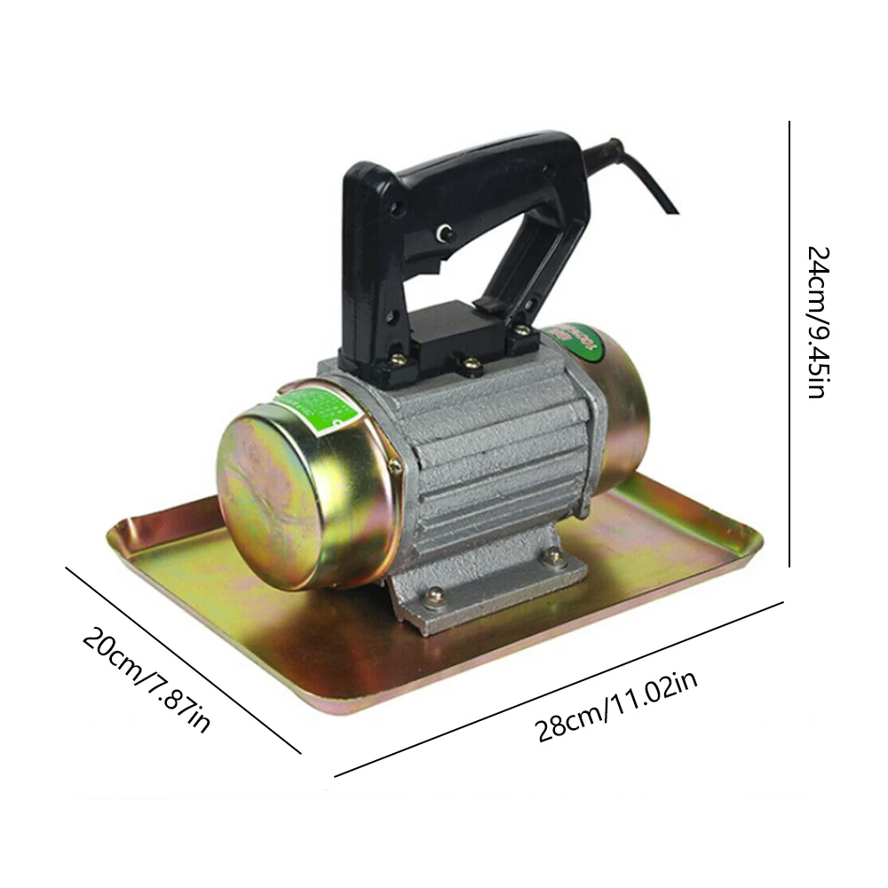 250W Handheld Electric Cement Vibrator Troweling Flat Plate Machine Portable Concrete Polisher 110V