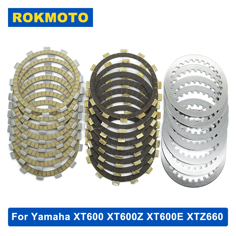 For Yamaha XT600 XTZ600 XT400E XT500Z SRX400 SRX600 YFM660R Raptor 660R TT600R Friction Plate Steel Clutch Plate