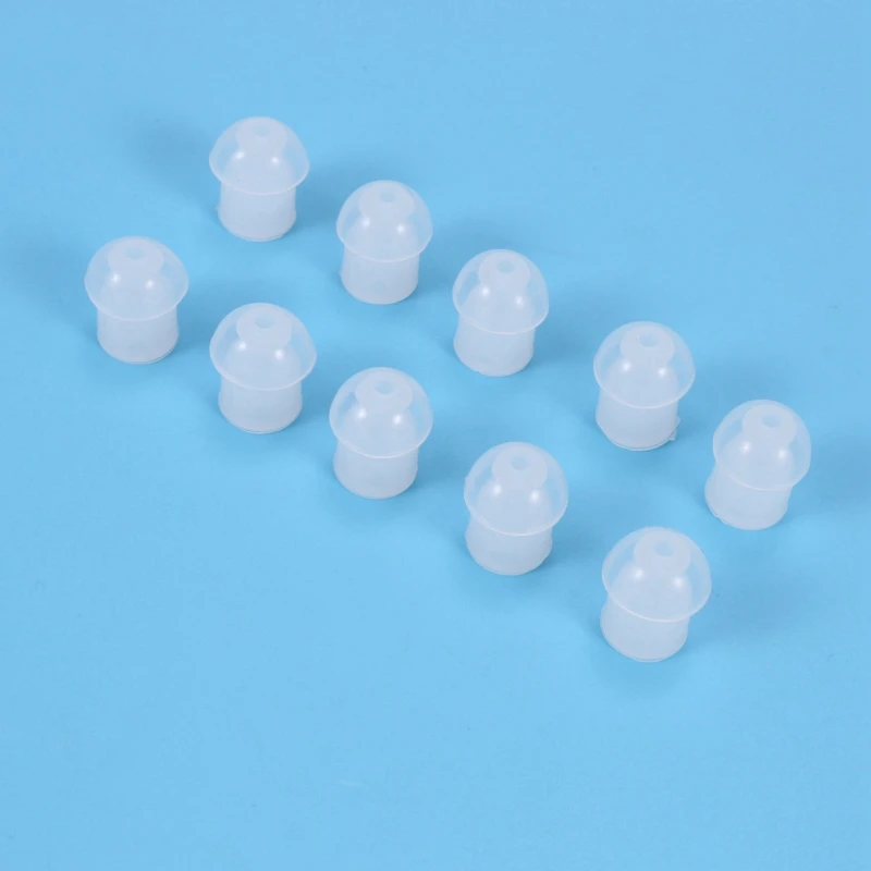 Горячие сменные насадки-вкладыши в форме гриба TTKK для Motorola Kenwood, двусторонняя радиокатушка, трубка, аудио комплекты/прозрачные, 50 шт.