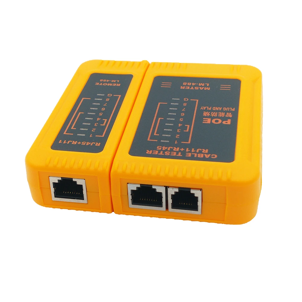 Netwerkkabeltester RJ45 Ethernet-kabeltester Lan Testtool voor Cat5 Cat6 CAT7 8P 6P LAN-kabel RJ12 RJ11 Telefoonkabel