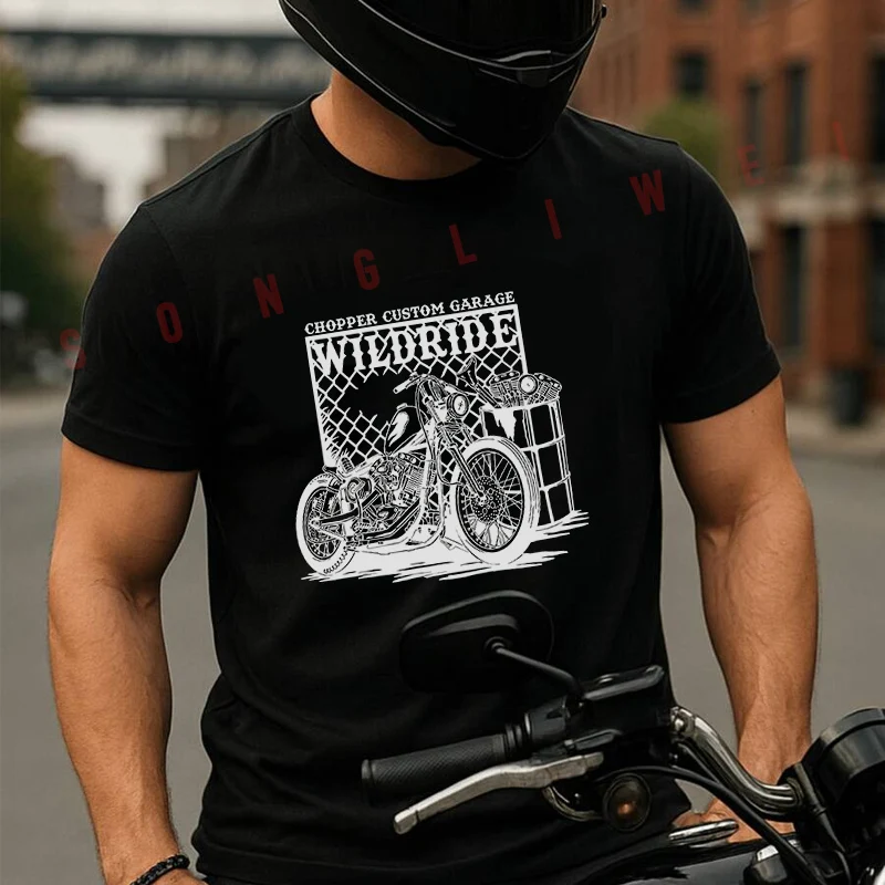 

Футболка I'm Create Custom Motorcycle And Garage, летняя креативная повседневная футболка с короткими рукавами, уличная одежда для мужчин и женщин, свободная футболка
