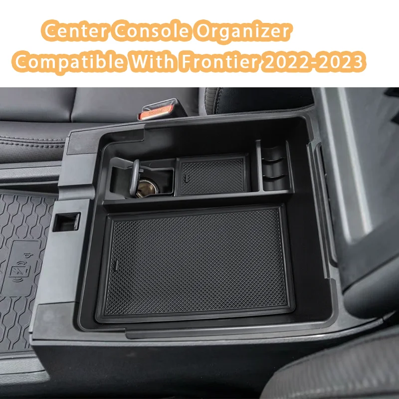 Center Console Organizer Tray For Nissan Frontier 2022 2023 Pickup Truck Accessories Interior Secondary Armrest Storage Box