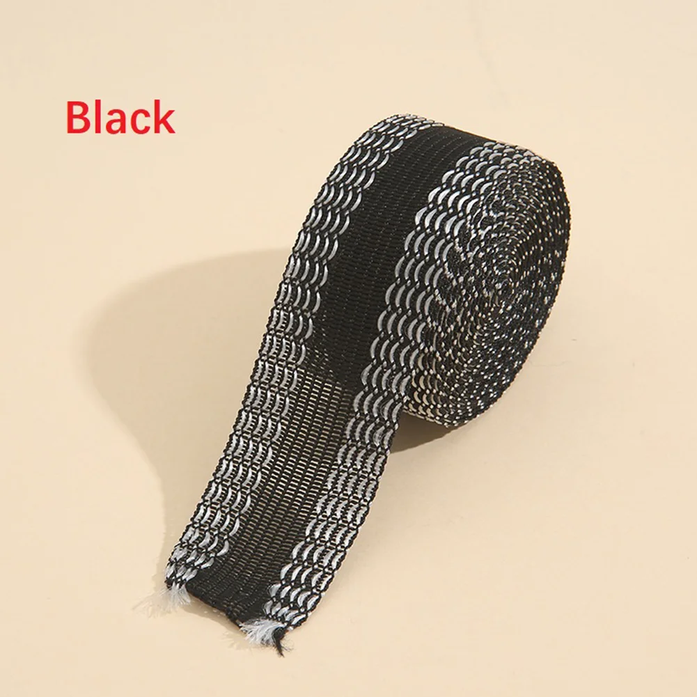 Pants Mouth Paste Tape 200cm Length for Trouser Edge Shortening and Repair with Reliable Rubber Strip and PP Polyester Fabric