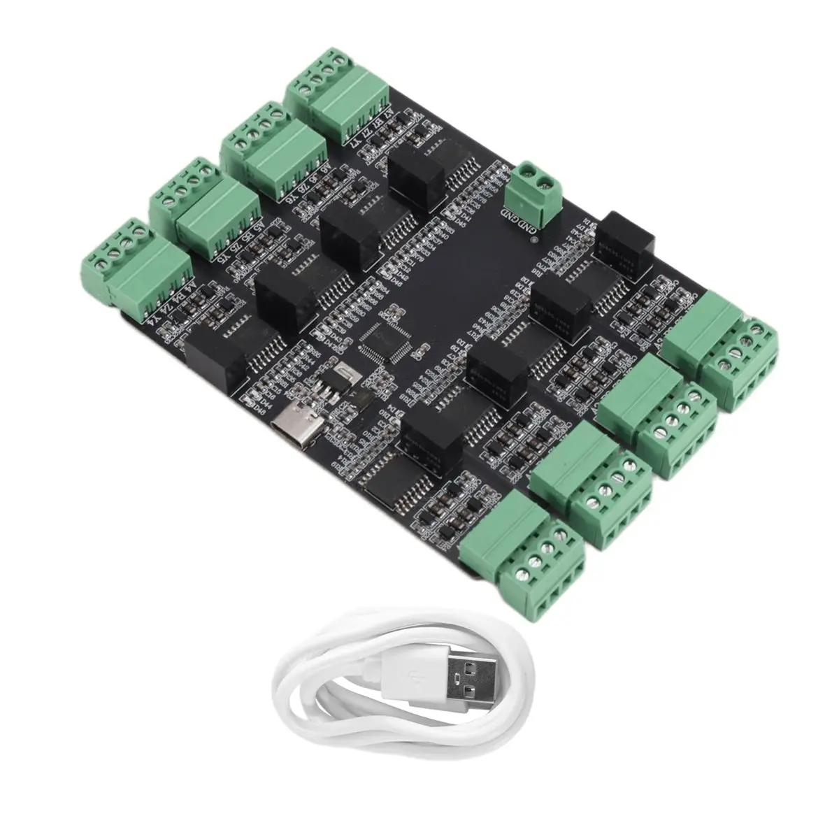 1PCS USB to RS422 Converter, 8-Channel Isolated RS422 Hub, 8-Port RS422 Adapter with Signal Isolation Protection
