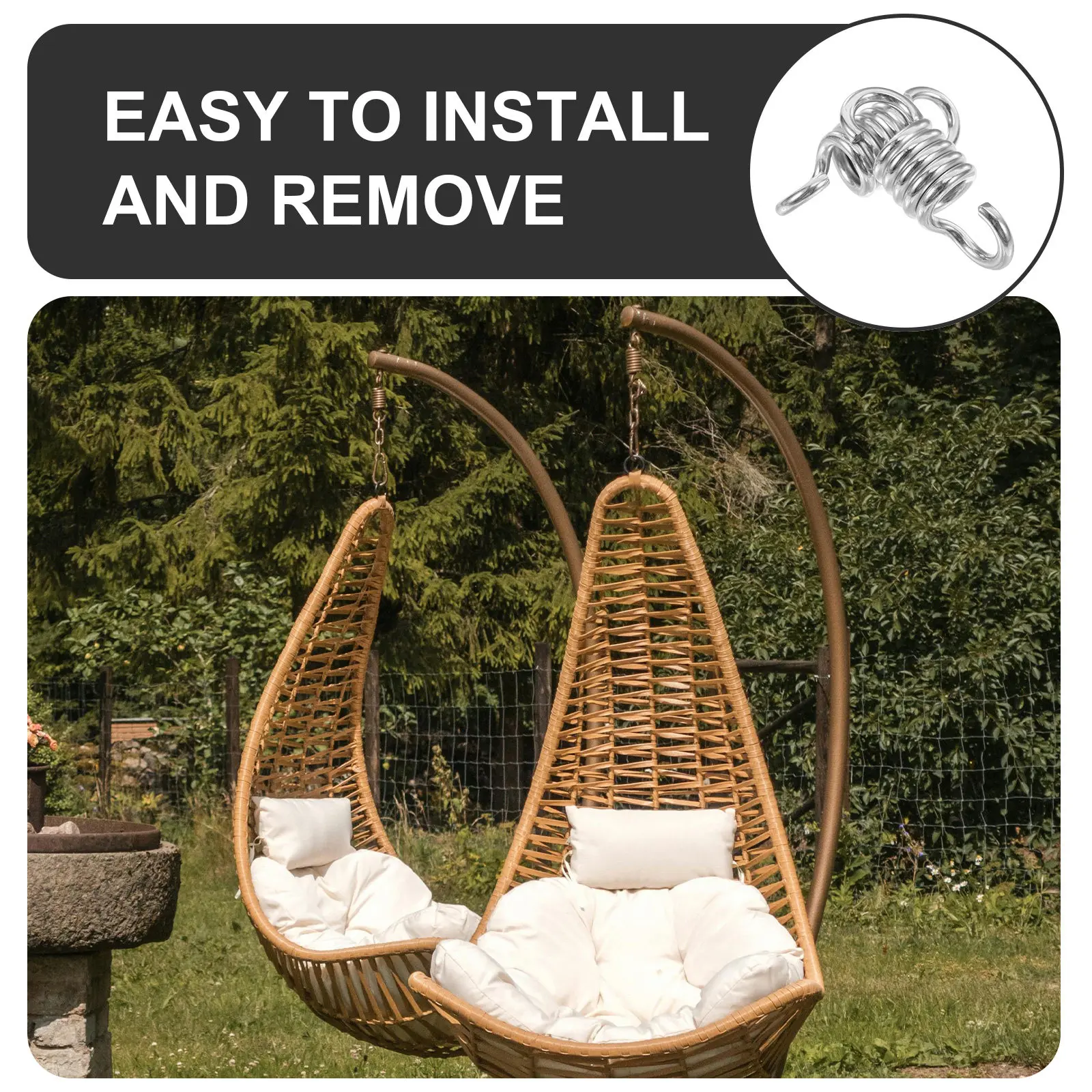 2 pièces de ressorts robustes - Garden Swing Chair avis et prix
