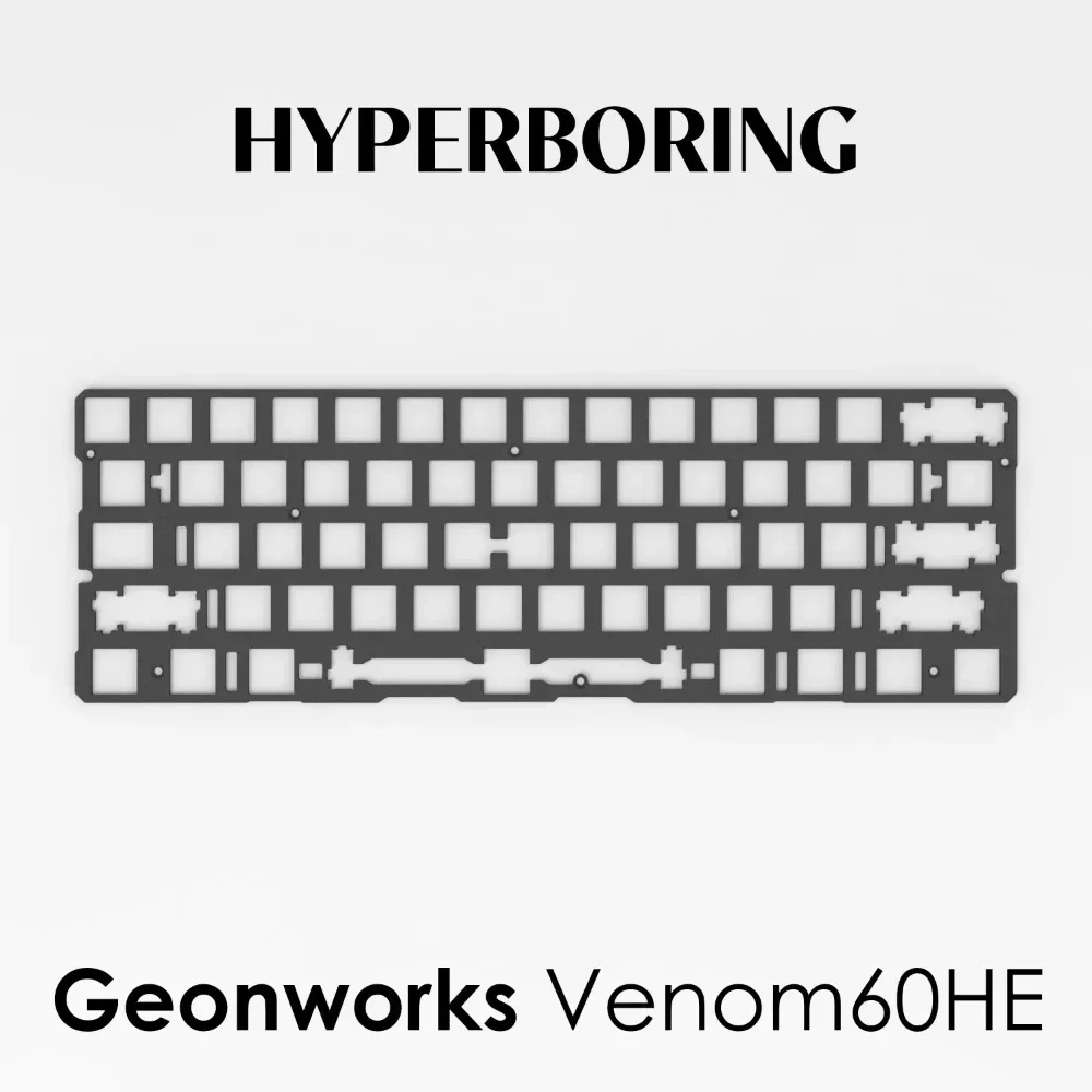 Geonworks Venom60HE Positioning Plate and Foams Fr4/Alu/carbon 6.25/7U Material Custom Gaming Magnetic Keyboard Accessories Gift