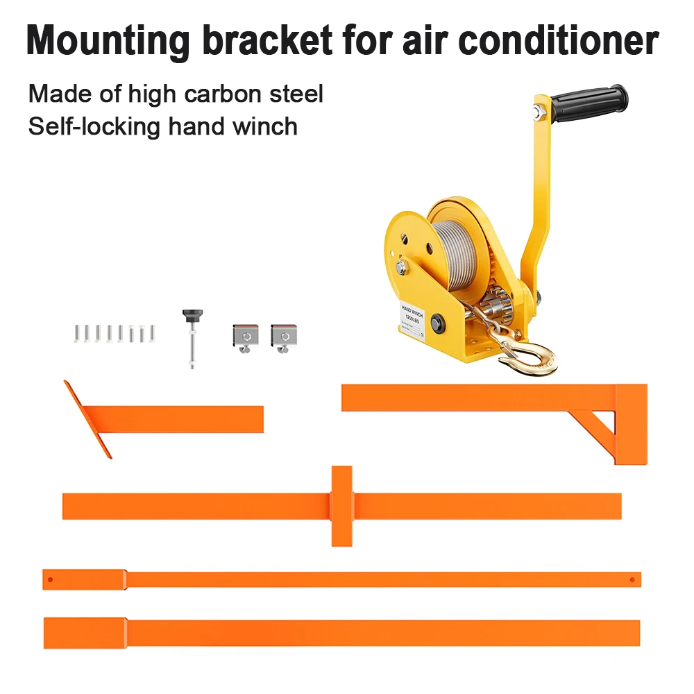 في الهواء الطلق مكيف الهواء تركيب قوس مكيف الهواء تعليق قوس أداة إزالة الصواميل آمنة اليد مكرنك ونش رفع الرافعة #1