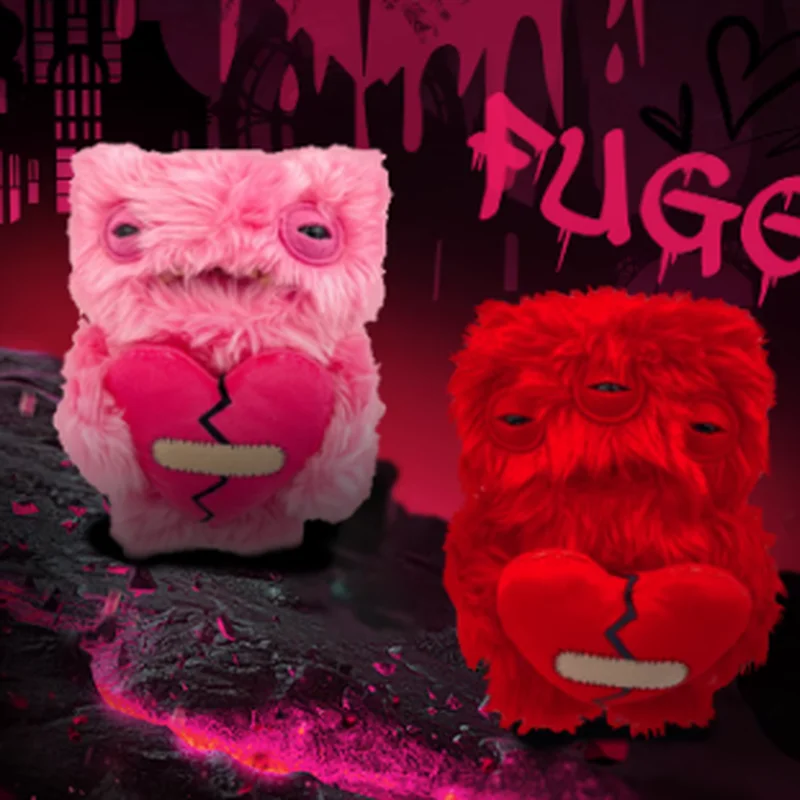 

Funny Fuggler Tooth Doll Monster Ugly Cute Monster Plush Doll Valentine Day Love Monster couple Holiday birthday gift decoration