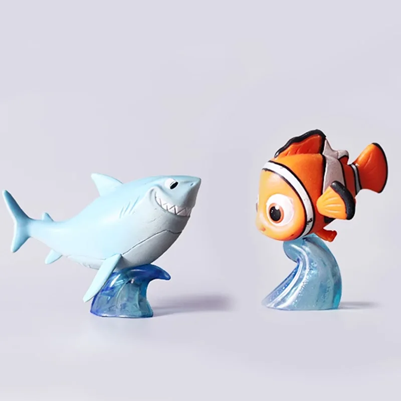 Disney Finding Nemo Bruce Crush Action Figures Toys Girl's Gift Figures Nemo Figure Doll Model Anime Decorations Gifts For Kids