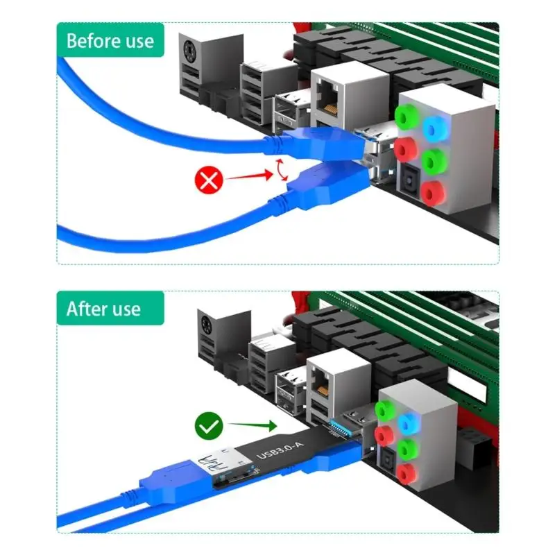 

652f USB3.0. КАРТА EXTENDER MALE TO ADAPTER для комплексного компьютерного соединения и универсального использования