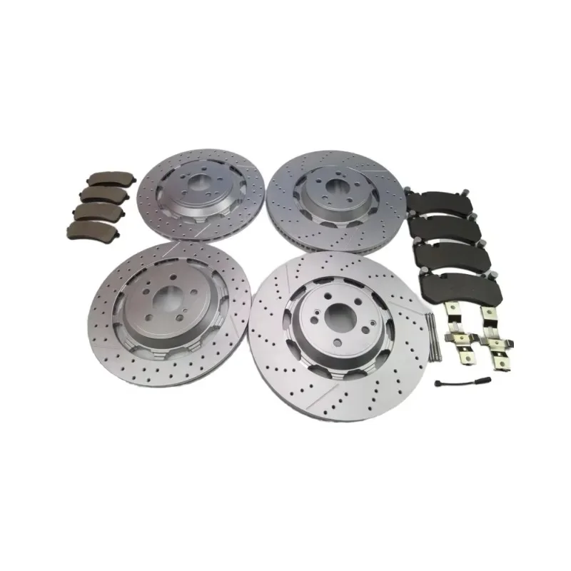 

Replacement Parts Front & Rear Brake Pads Rotors Set #310 Compatible with Mercedes S63 S65 Premium Brake Discs