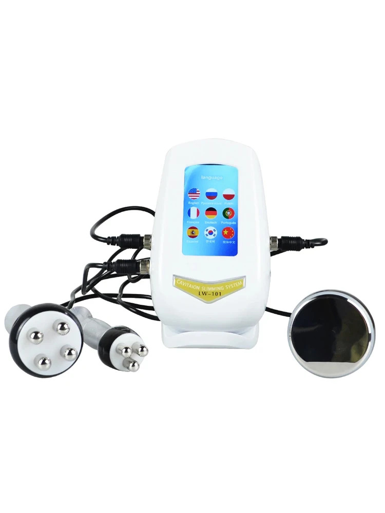 อุปกรณ์เสริมความงามแบบสามในหนึ่งใช้เครื่องกระชับสัดส่วนเพื่อกระชับและเสริมสร้างการนวดด้วยแรงดันลบบนร่างกาย