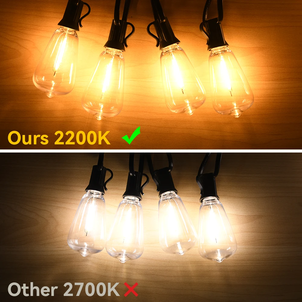 ST38 LED Bulb 8PCS A Pack Replace Bulbs For LED String Light