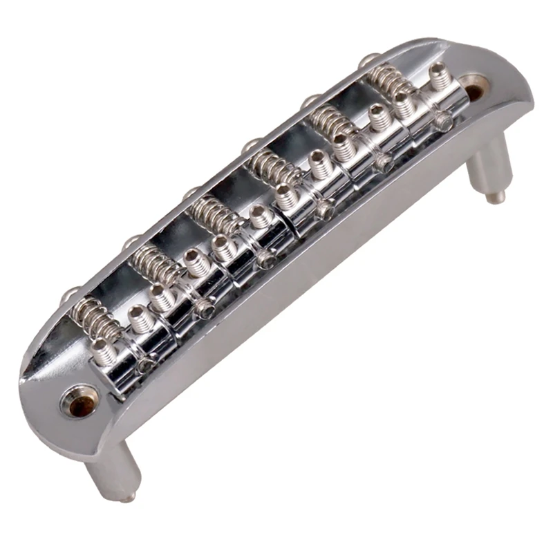 Guitar Saddle Bridge With Adjustable Barrel Saddles Zinc Alloy For Mustang Jaguar Jazzmaster Guitar Accessories