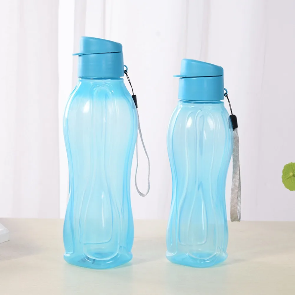 800/1100ML Plastic Water Bottle Large Capacity Leak Proof Outdoor Sports Water Cup Lightweight Clear Flip Top Drink Bottle