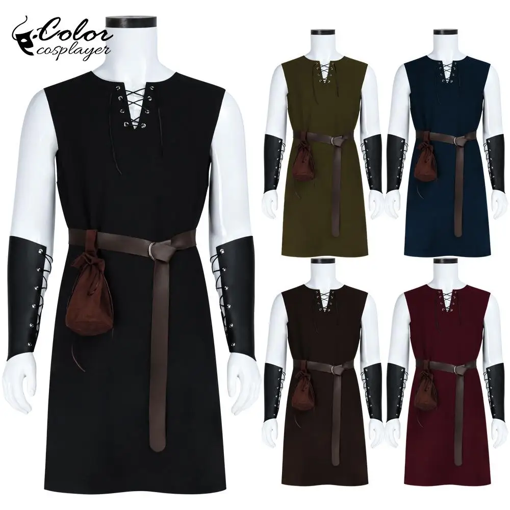 

Средневековый карнавальный костюм на Хэллоуин, рыцарское платье, платье для взрослых, карнавальный наряд, готическая одежда, мужская европейская одежда