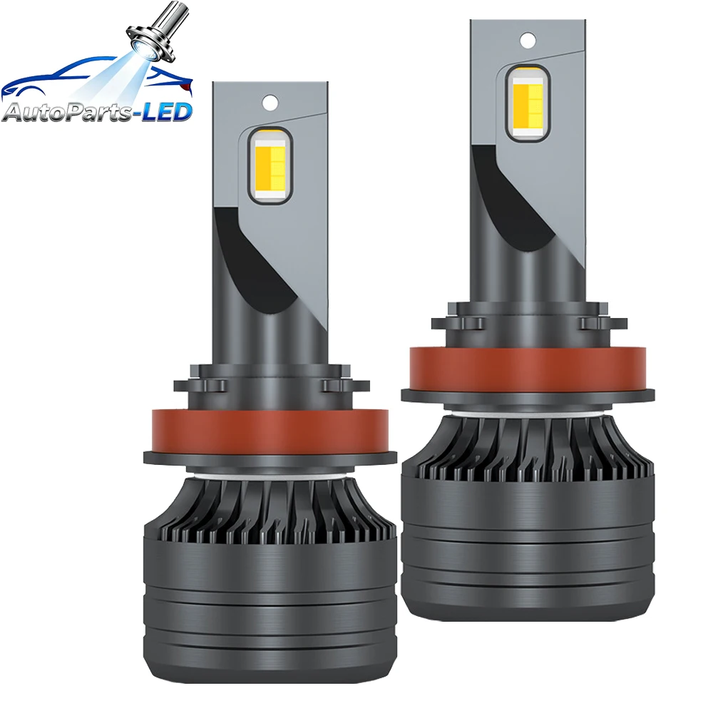 

2pcs Car Headlight 220000LM Dual-color H4 LED Tri-color H7 H11 H8 9005 HB3 9006 H3 LED Bulb 12V 6000K 3000K 4300K Fog Lamp