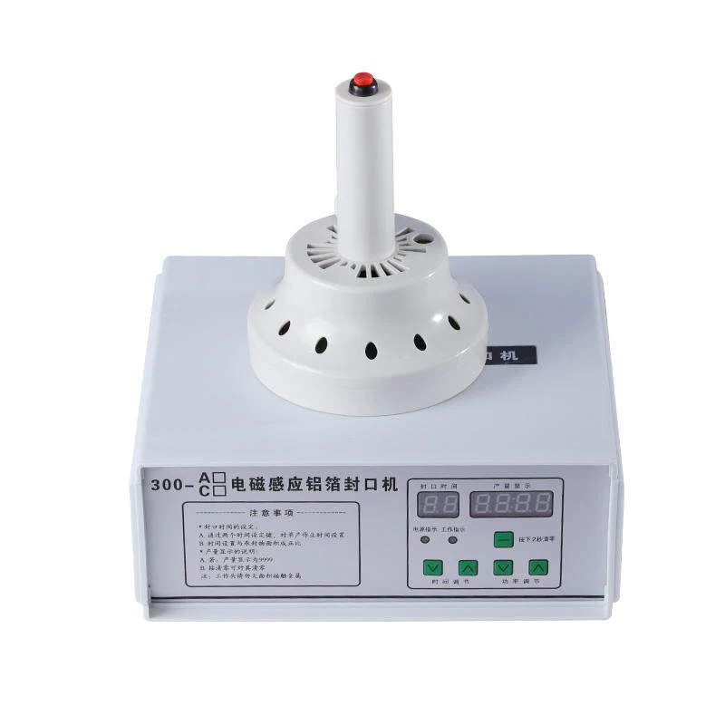 DGYF-300A دليل المحمولة الكهرومغناطيسية الألومنيوم احباط الحرارة التعريفي آلة الختم لختم علب الزجاجات فيلم