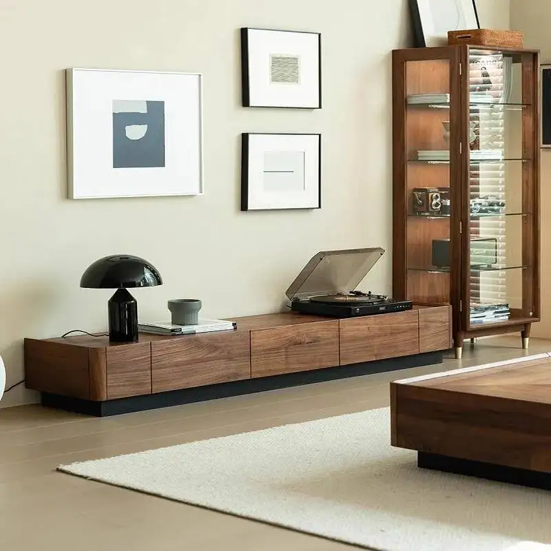 

Center Nordic Tv Stands Minimalist Wood Aesthetic Organizer Tv Table Storage Monitor Living Room Archivadores Home Furniture