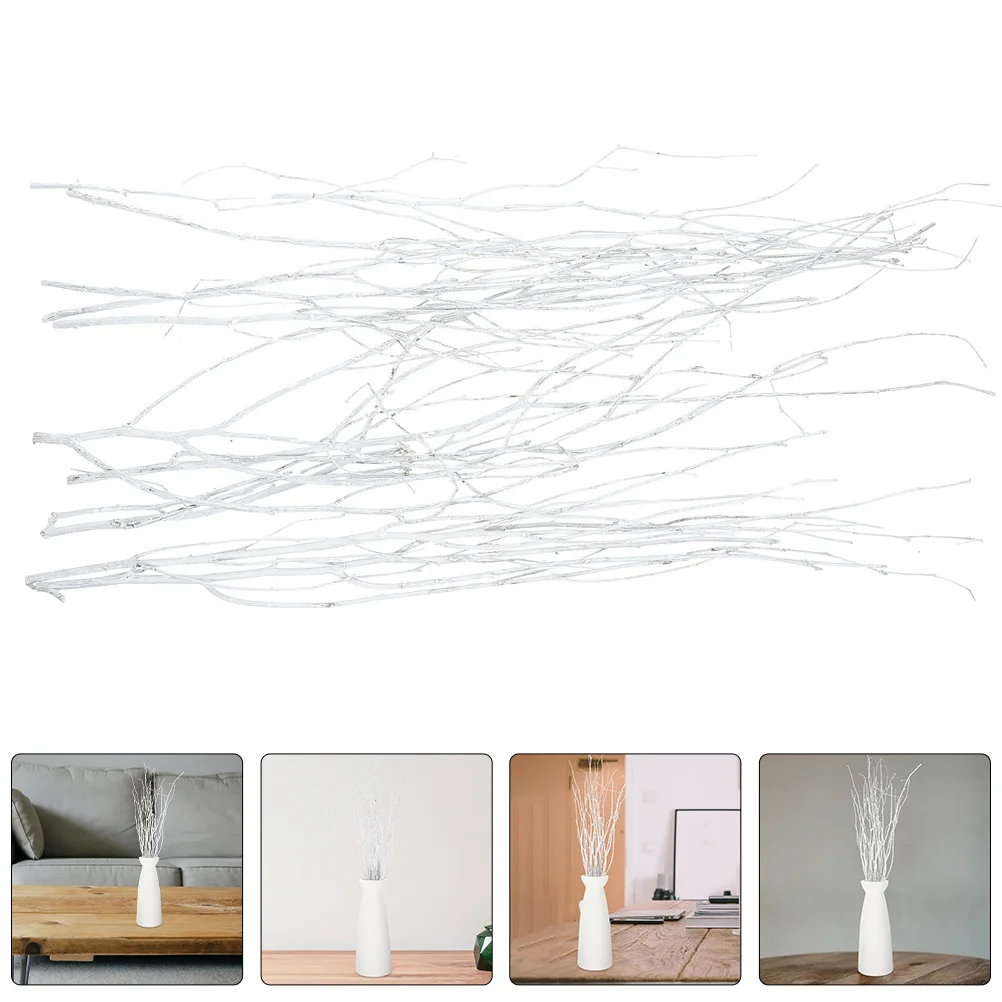 

12 Pcs Birch Branch Home Decorative Dried Twigs Artificial Plant Decorative Dried Branches for Living Room Office Party Decor