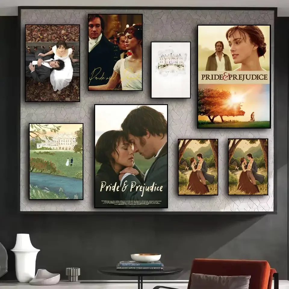 Classic Romance Movie Pride&Prejudice Poster HD Art Sticky Wall Waterproof Home Living Room Bedroom Bar Aesthetic Decoration