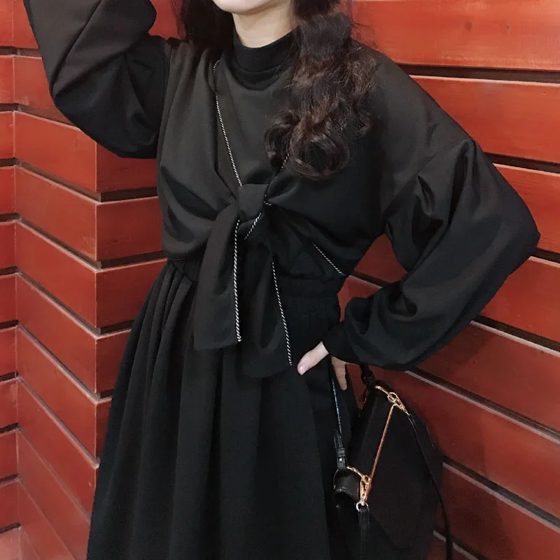 

Новая женская юбка-миди Bla Knot Dr Loose Lazy, асимметричная, с высокой талией, плиссированная, из полиэстера, в стиле Dr.