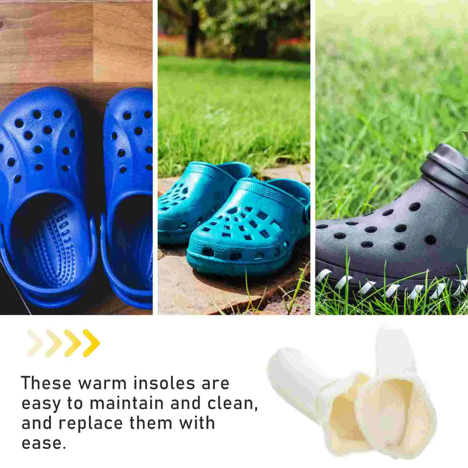 Insoles for Women Slippers Removable Thick Plush Inner Soles Soft Cotton Inserts 40 41 Size 250mm Boot Liners