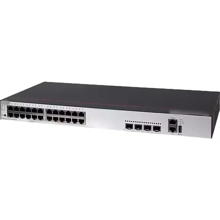 

New Original S5735-L24T4X-A SwitchS5735-L24T4X-A1 (24 10/100 / 1000BASE-T Ethernet Port, 4 10 Gigabit SFP +, AC Power Supply)