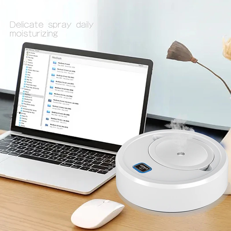 Automatic Vacuum Cleaner Robot Machine With Humidifying Spray Charging Intelligent Vacuum Cleaner Home