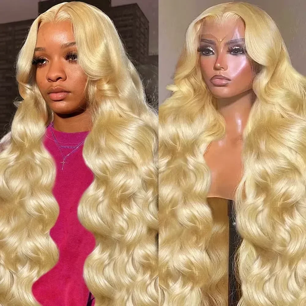 

HD Прозрачный 613 Блондинка Объемная волна 42 дюйма 13x4 13x6 Парики из натуральных волос на кружеве для женщин Бразильский кружевной фронтальный парик Предварительно выщипанный