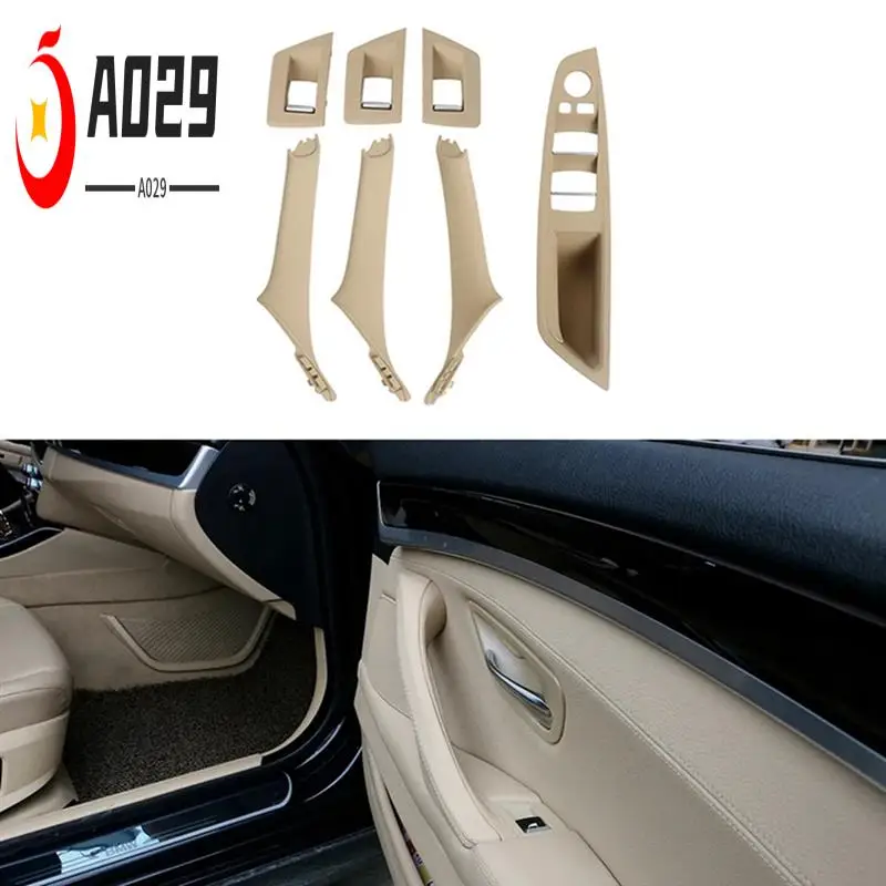 

A029-Car Inner Door Panel Handle Pull Trim Set For BMW F10 535I 550I 528I Inner Armrest Handle 51417261929 51417225873