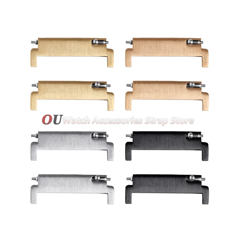 2 Stück Uhrenarmband-Adapter Uhrenzubehör 18mm auf 20mm 22mm, 20mm auf 18/20/22mm, 22mm auf 22mm Schnellverschluss Silberne Stifte Verbindungsstück – Detail 7