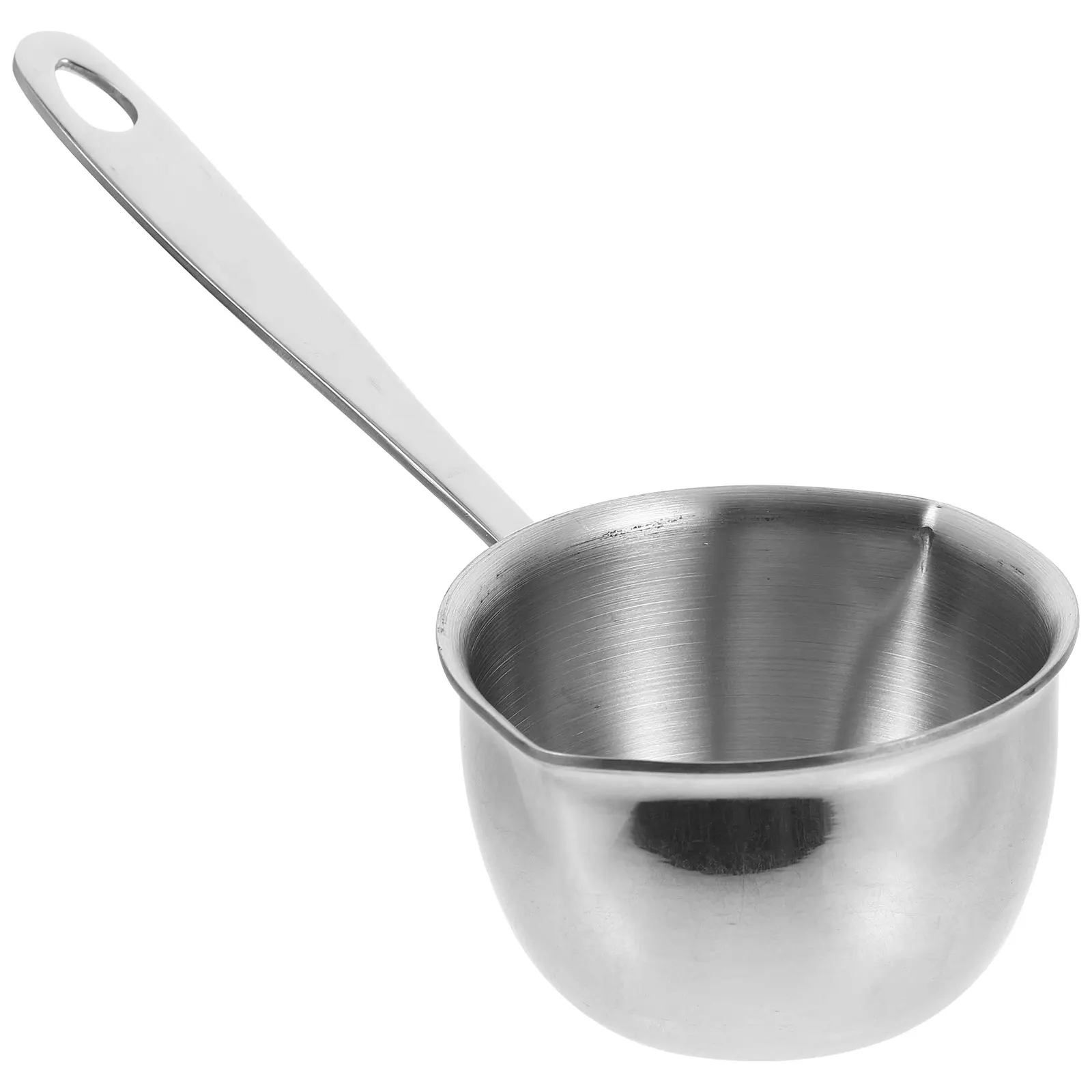 

120Ml Stainless Steel Sauce Pan Small Milk Pot With Pour Spouts Scale For Pasta Rice Korean Noodle Steaming Cooking Pot Kitchen