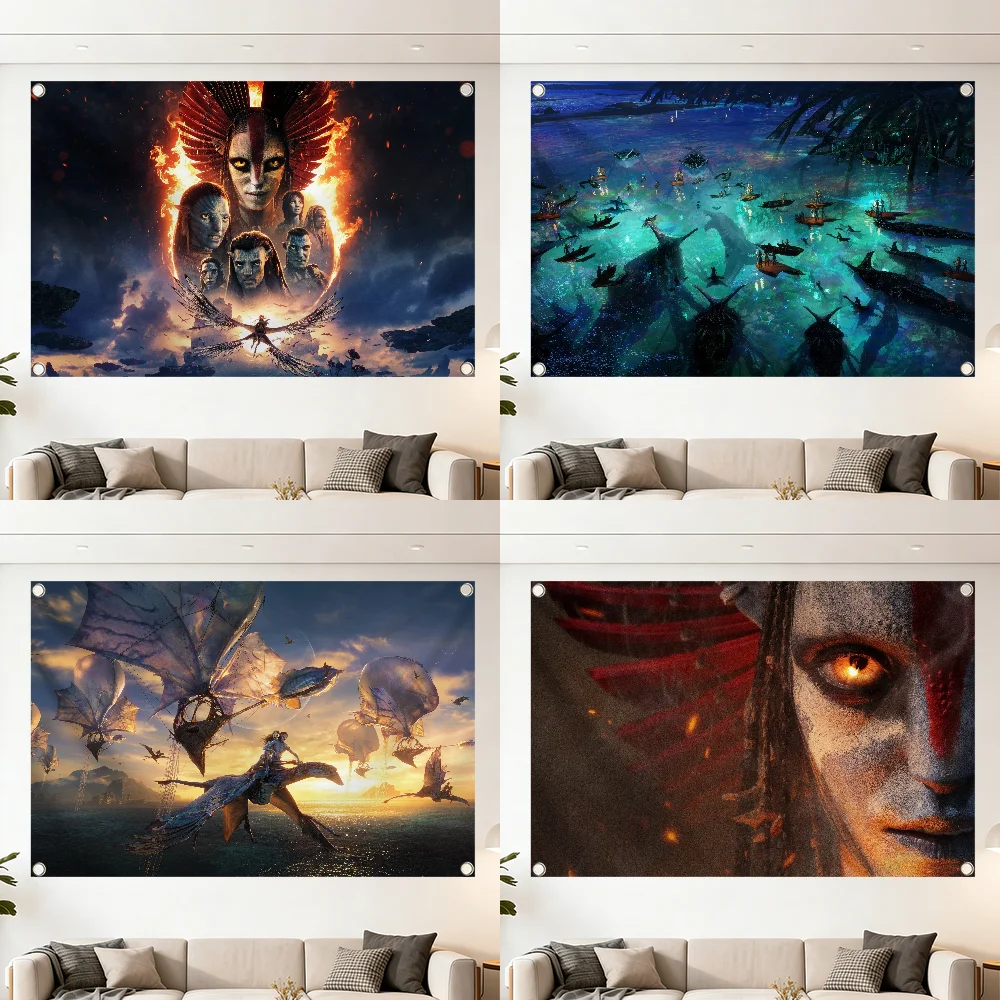 Avatar Fire and Ash flag Decoration Outdoor Picnic Party Art Hanging Home Camping Party Banner Best sellers