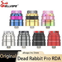 Original Hellvape Dead Rabbit Pro RDA Tank 24mm Dual Coil Atomizer With Three Airflow 810 Drip Tip AFC Ring E Cigarette